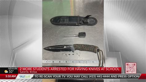 2 more Santa Rosa students arrested for having knives at school